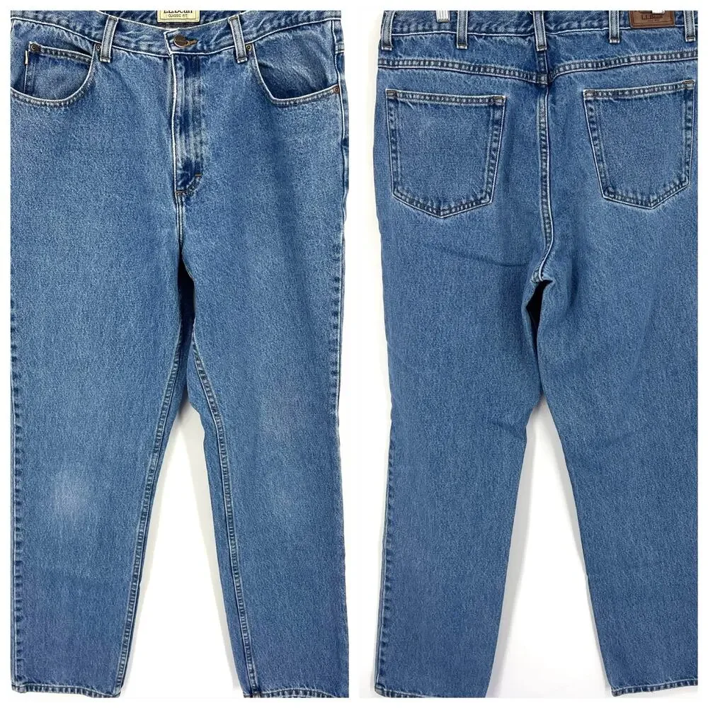 L. L. Bean High Rise Classic Fit Jeans 35 x 34